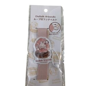 Humming Art Delish Friends Lunch Belt with Loops. Pink Multi.